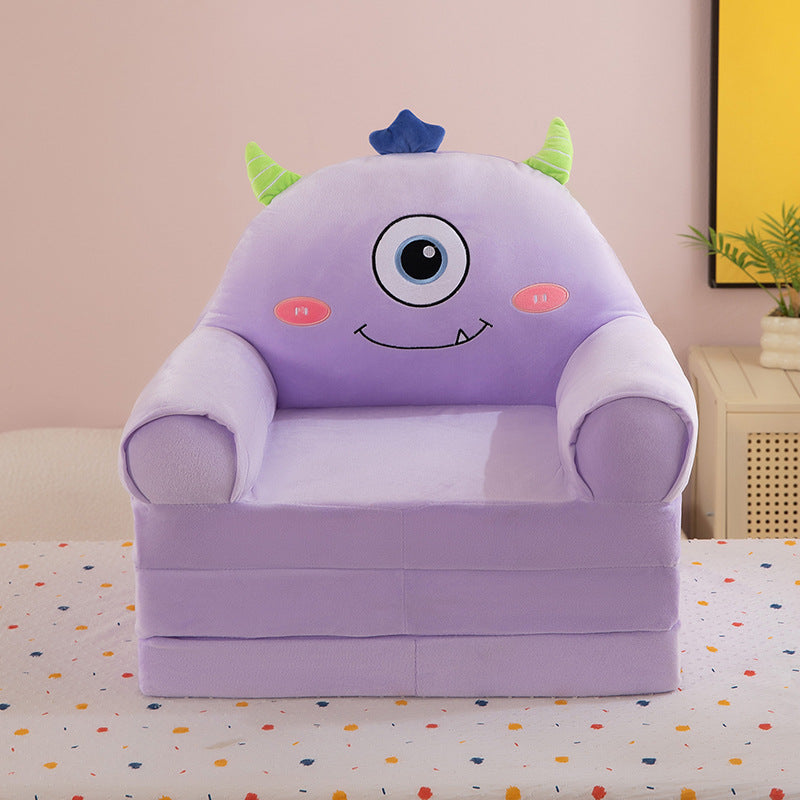 Foldable Plush Children Sofa Chair