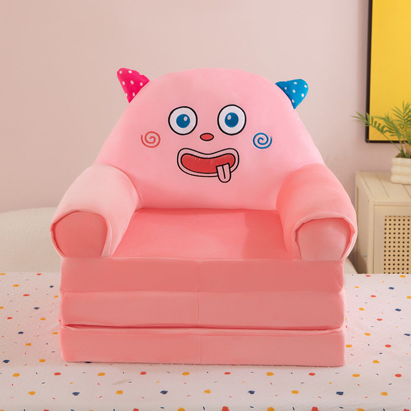 Foldable Plush Children Sofa Chair