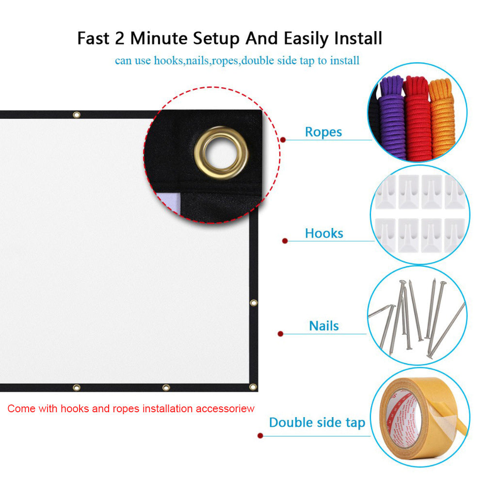 Foldable Polyester Projection Screen