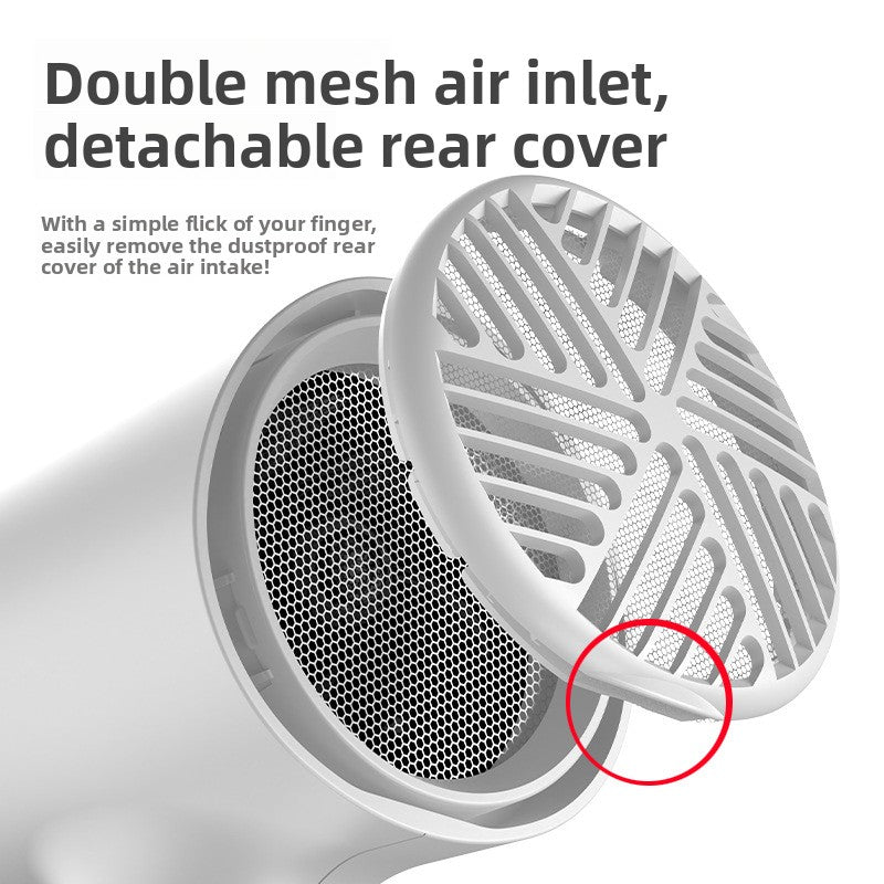 Foldable Portable Hair Dryer with Hot Cold Air Settings