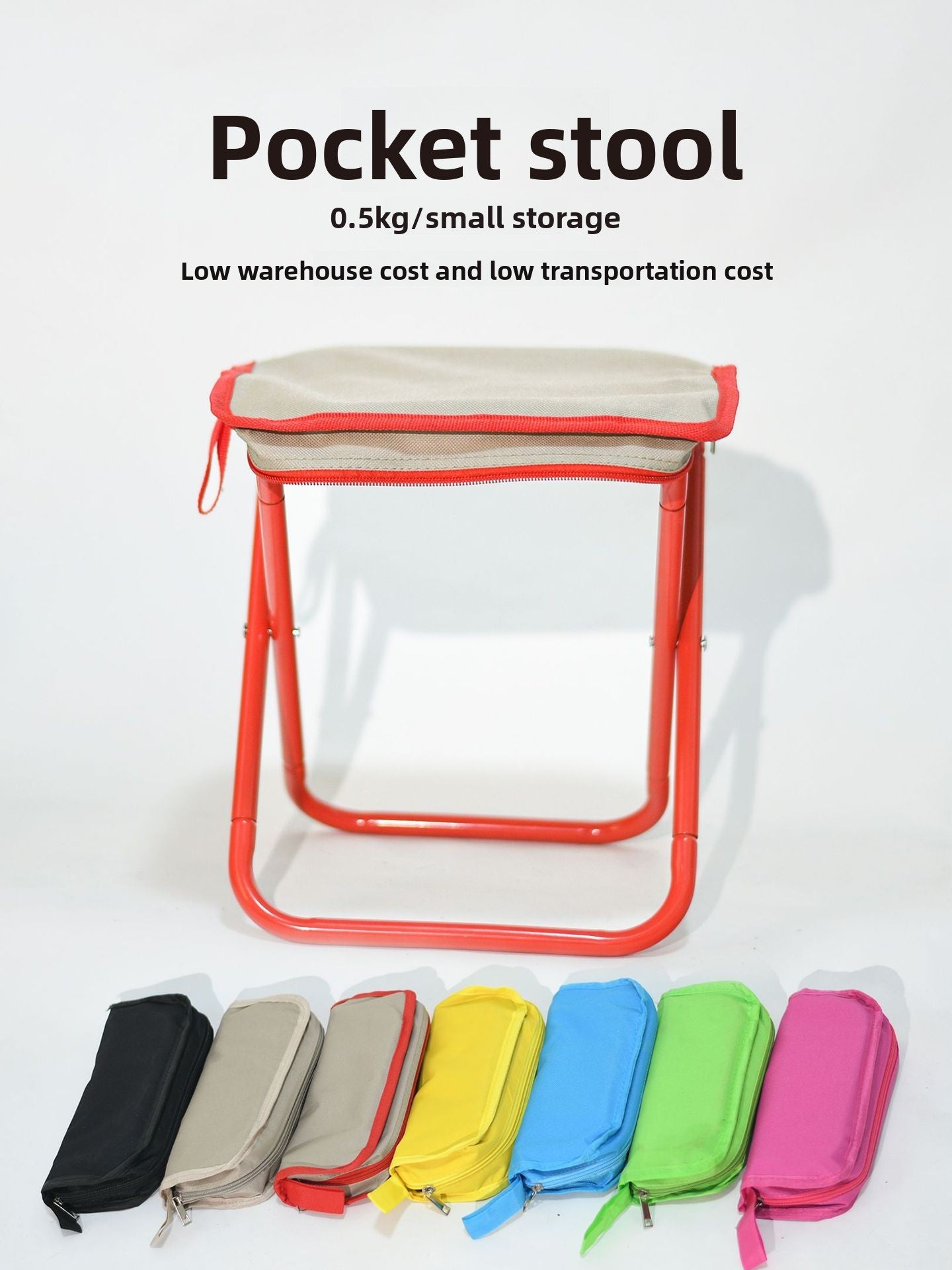 Foldable Portable Hand Stool Pouch