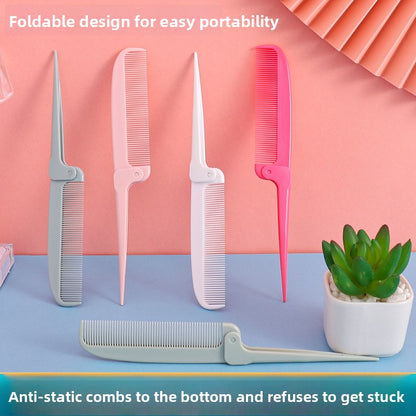 Foldable Portable Handheld Plastic Comb