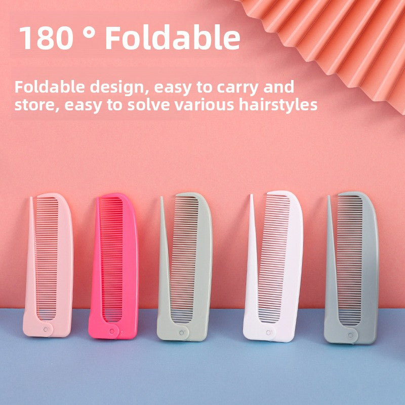 Foldable Portable Handheld Plastic Comb