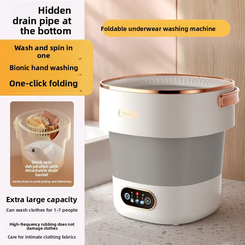 Foldable Portable Mini Washing Machine Washer and Spinner