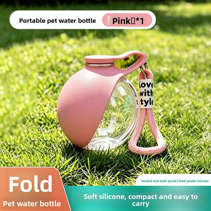 Foldable Portable Pet Water Bottle for Dogs and Cats