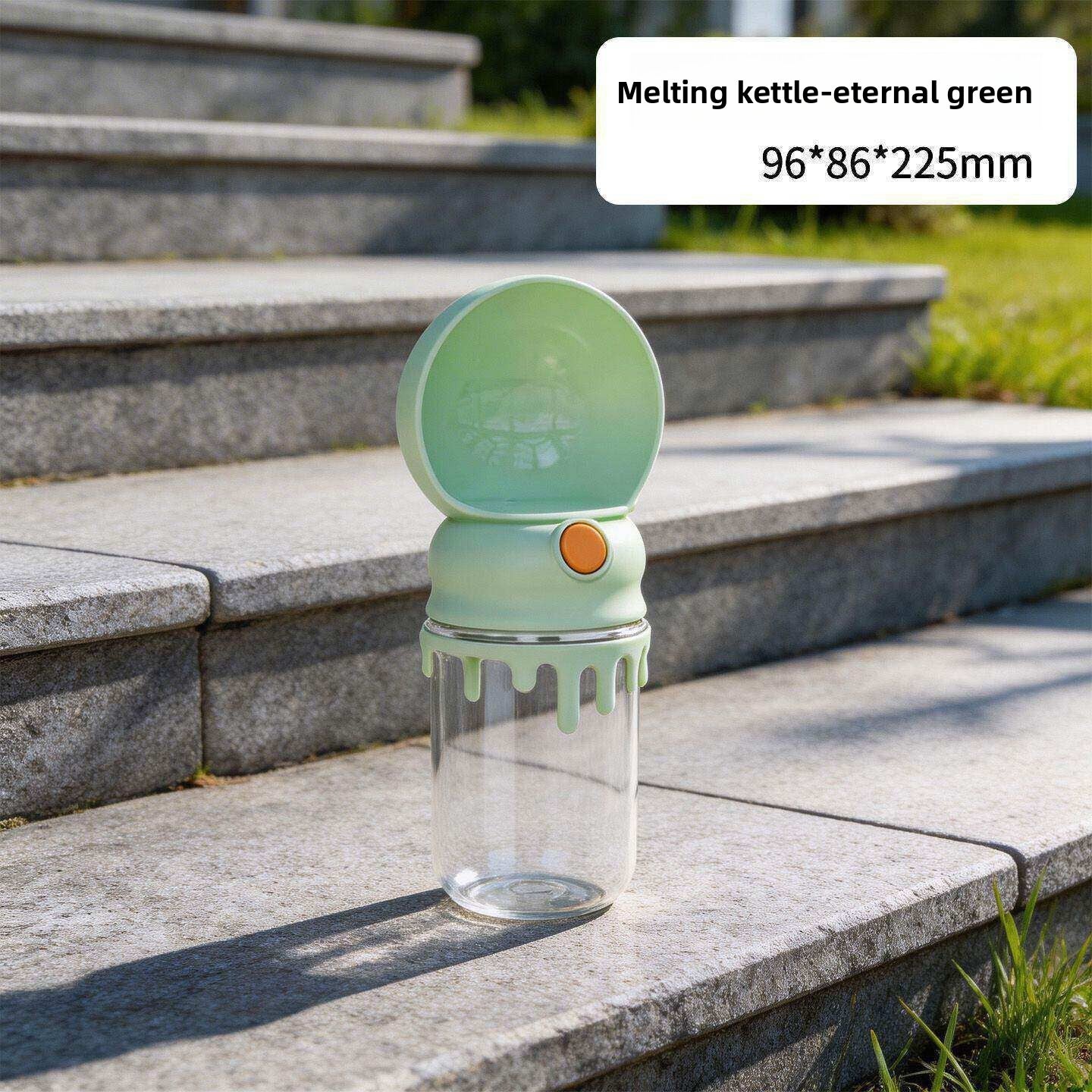 Foldable Portable Pet Water Bottle with Lanyard