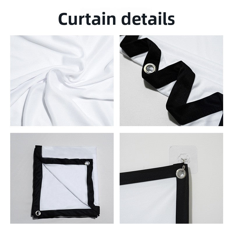 Foldable portable polyester soft screen