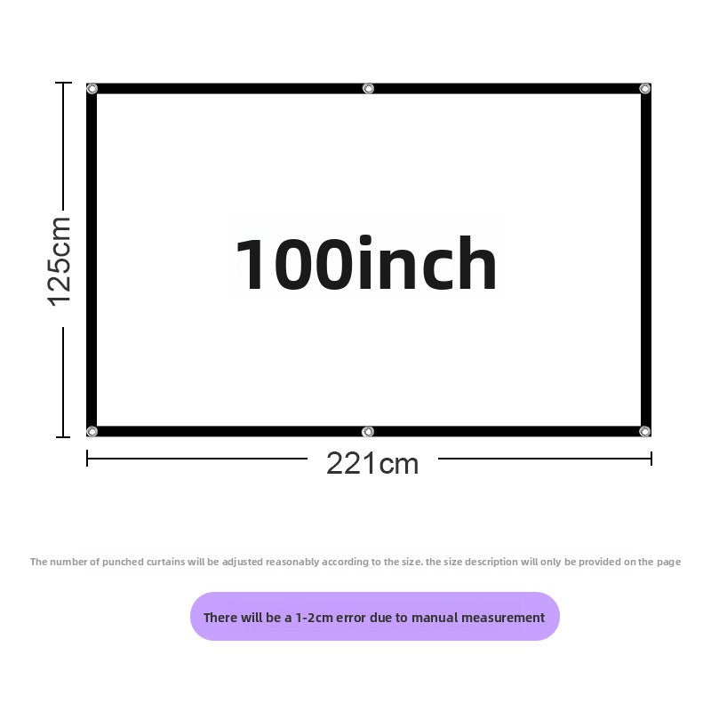Foldable portable polyester soft screen