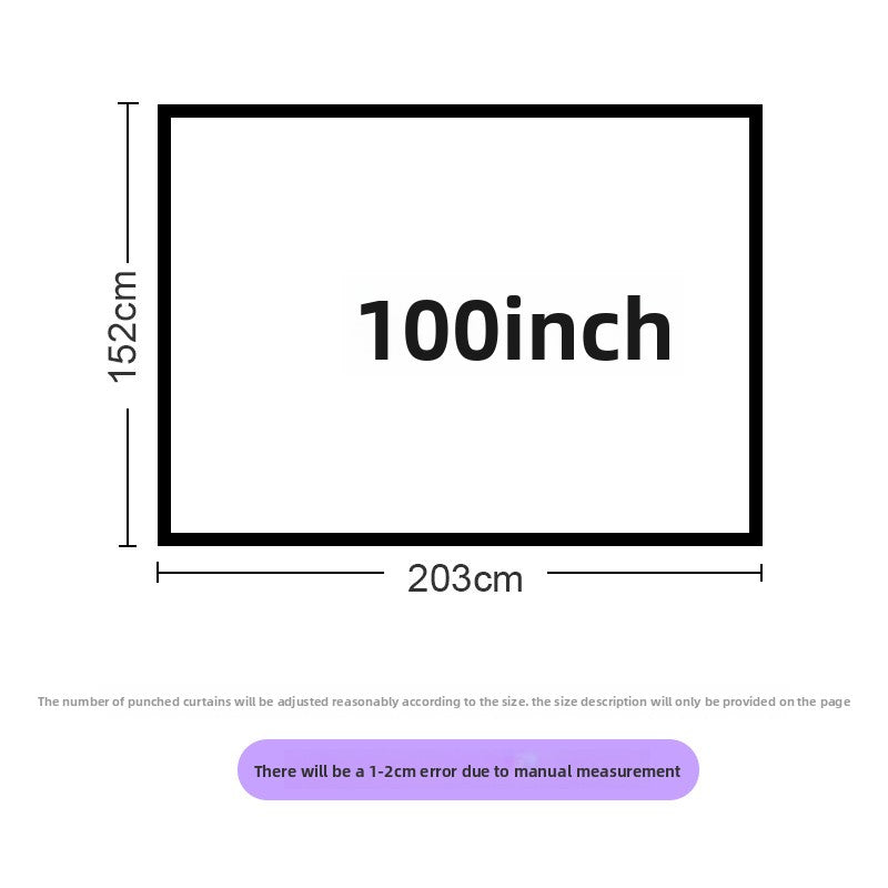 Foldable portable polyester soft screen