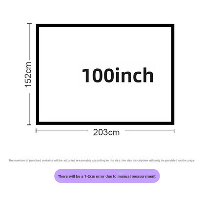 Foldable portable polyester soft screen