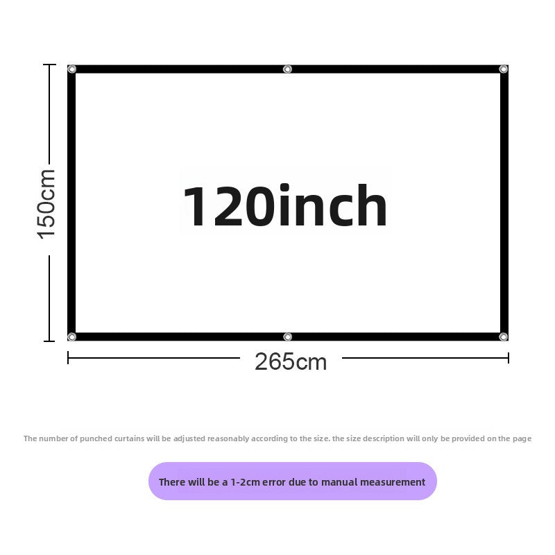 Foldable portable polyester soft screen