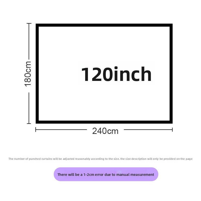 Foldable portable polyester soft screen