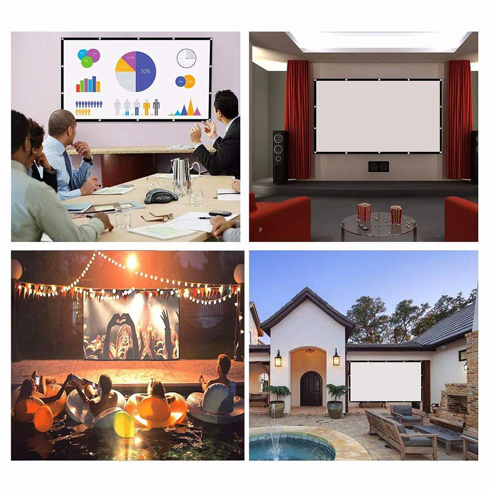 Foldable portable polyester soft screen