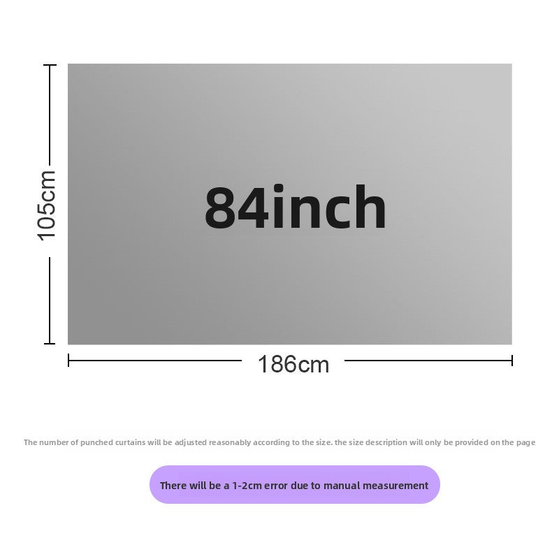 Foldable portable polyester soft screen