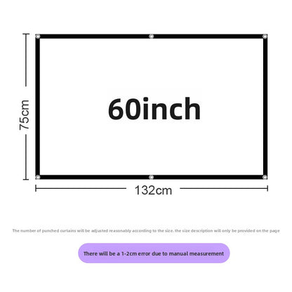 Foldable portable polyester soft screen