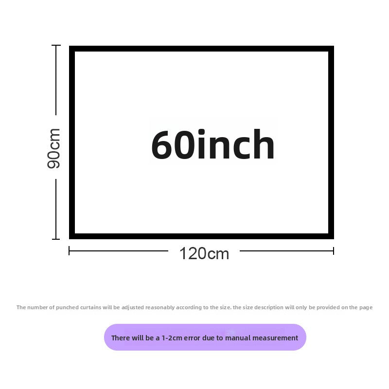 Foldable portable polyester soft screen
