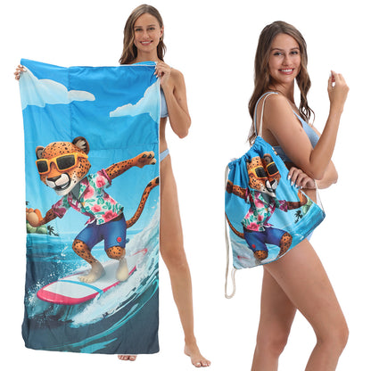 Foldable Printed Beach Towel
