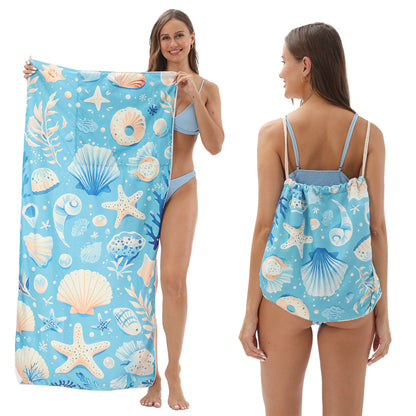 Foldable Printed Beach Towel