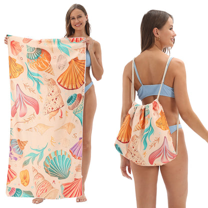 Foldable Printed Beach Towel