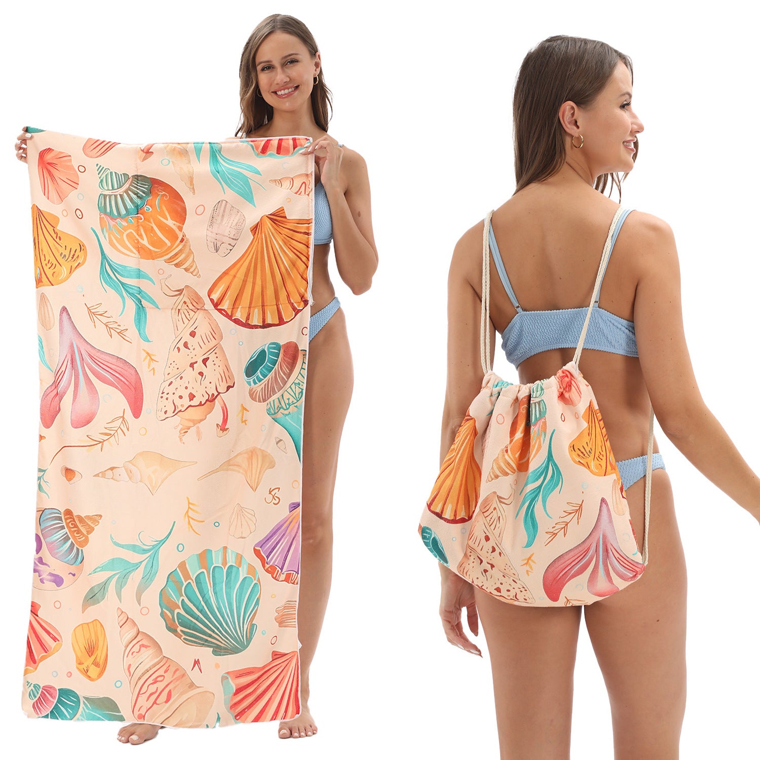 Foldable Printed Beach Towel