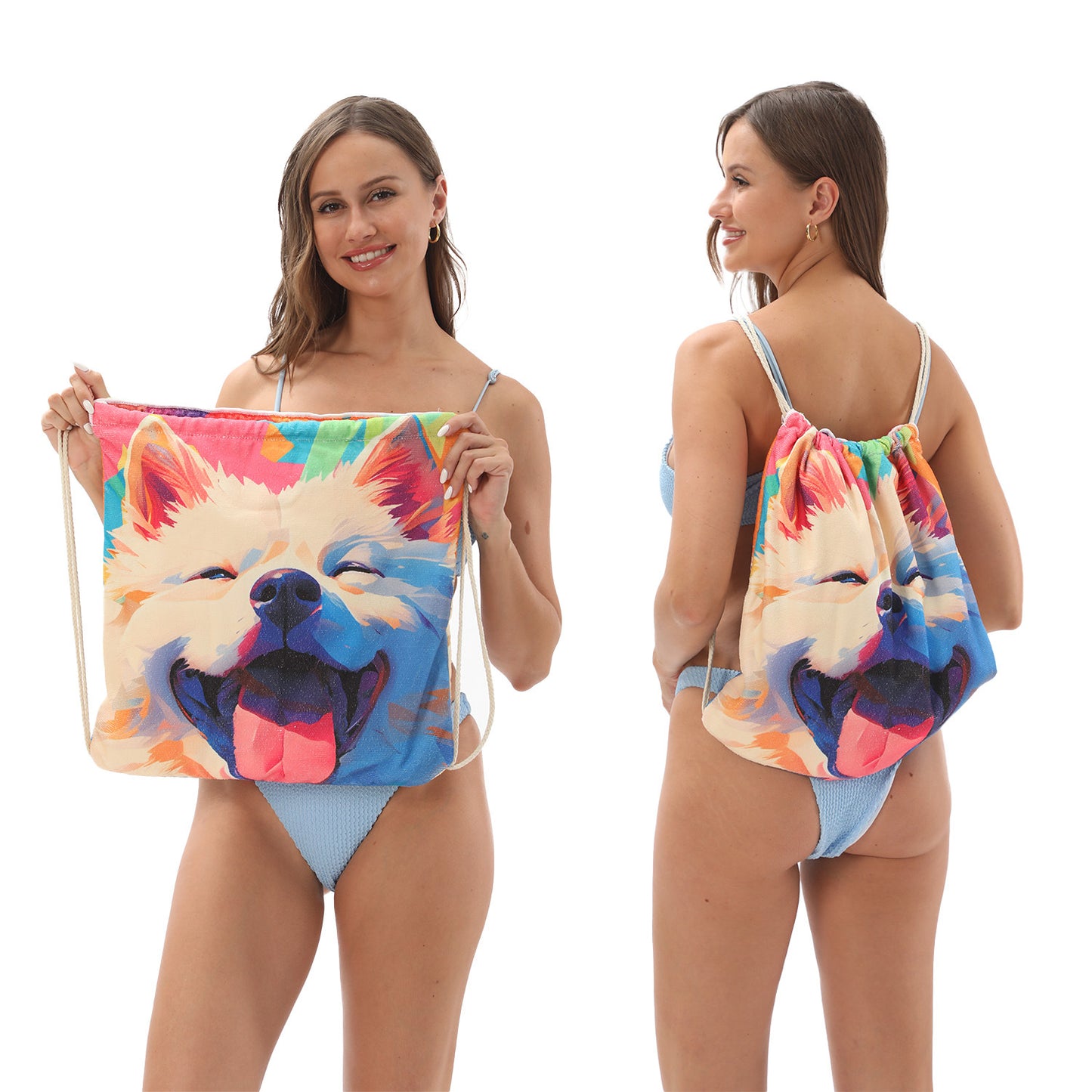 Foldable Printed Beach Towel