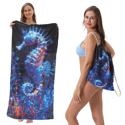 Foldable Printed Beach Towel
