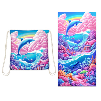 Foldable Printed Beach Towel