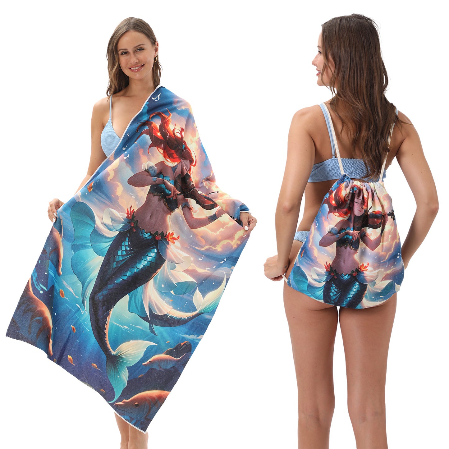 Foldable Printed Beach Towel