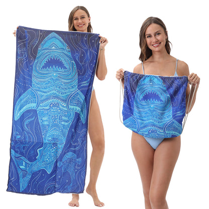 Foldable Printed Beach Towel