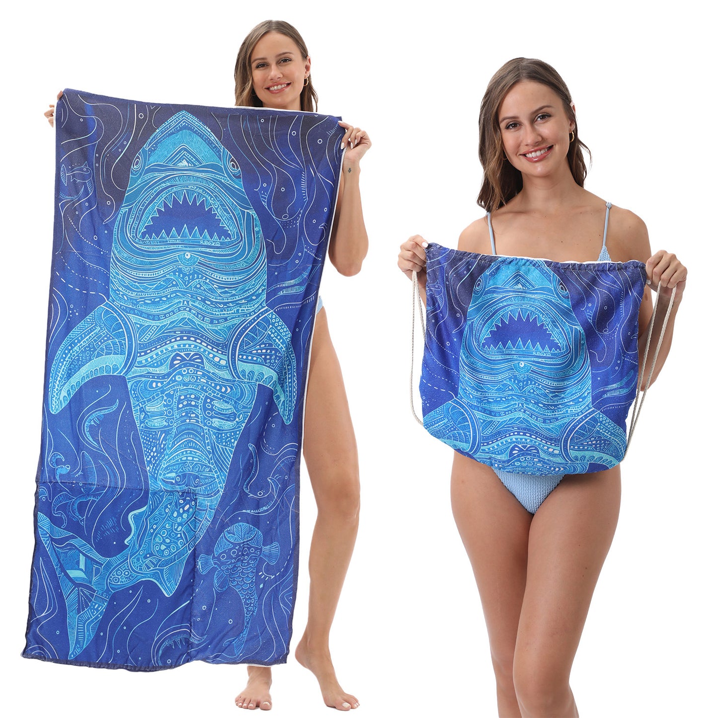 Foldable Printed Beach Towel