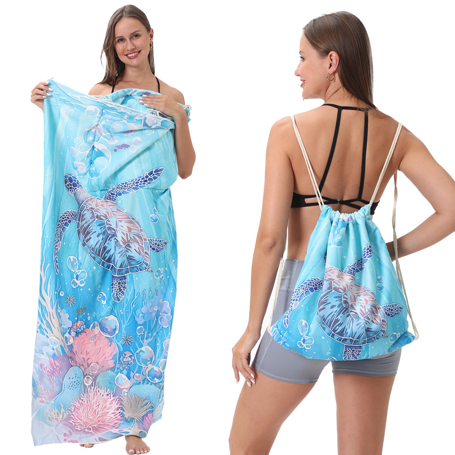 Foldable Printed Beach Towel