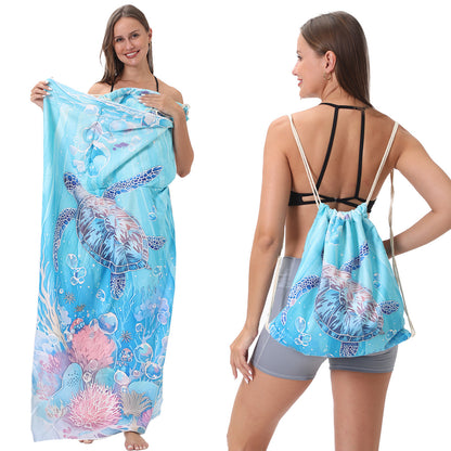 Foldable Printed Beach Towel