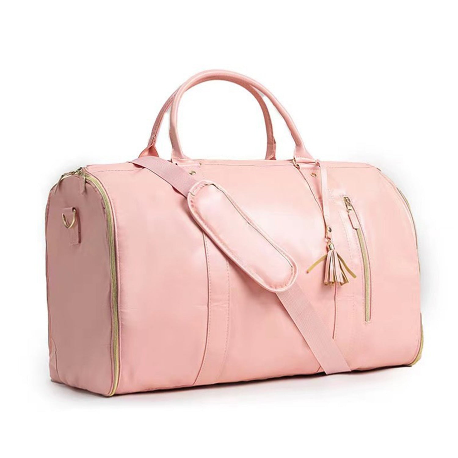 Foldable PU Leather Handbag for Travel and Business