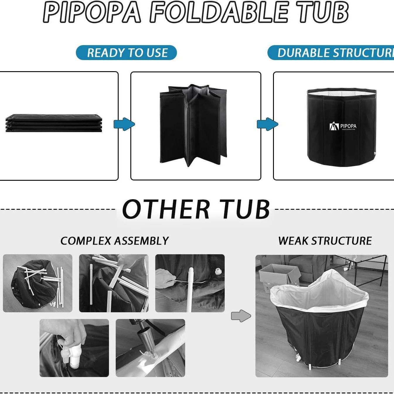 Foldable PVC Bath Bucket
