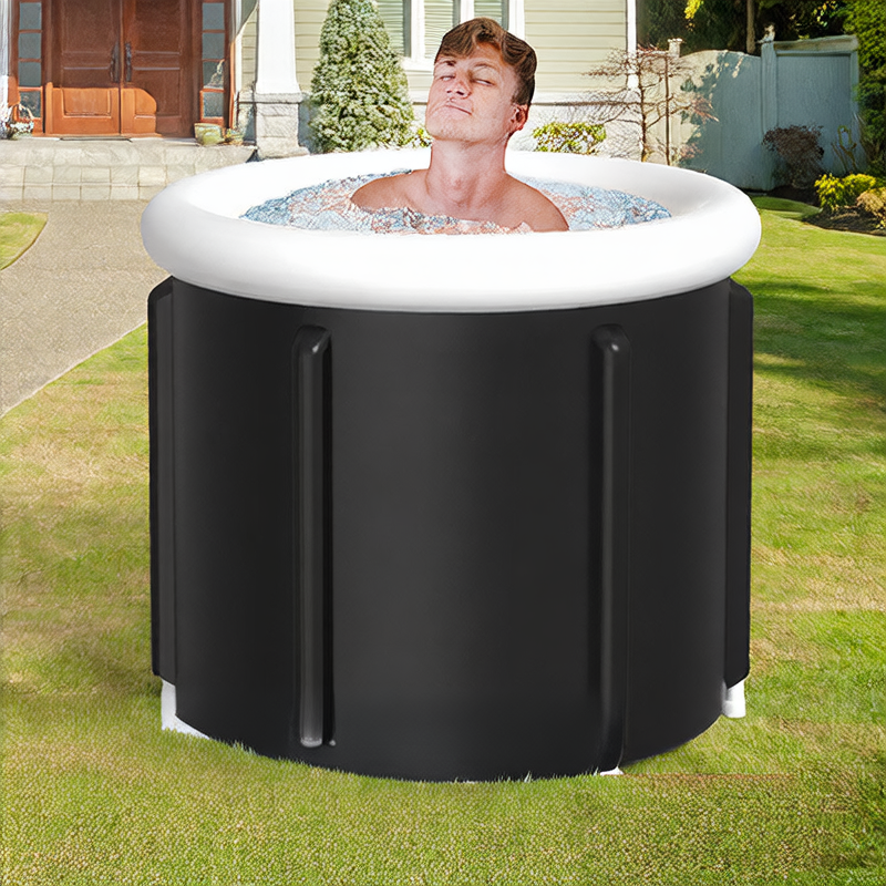 Foldable PVC Bathtub for Adults with Water-Filled Cushion