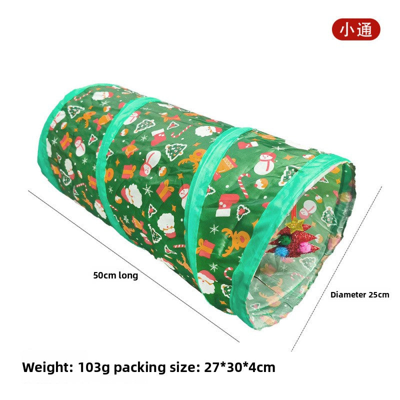 Foldable Rainbow Cat Play Tunnel