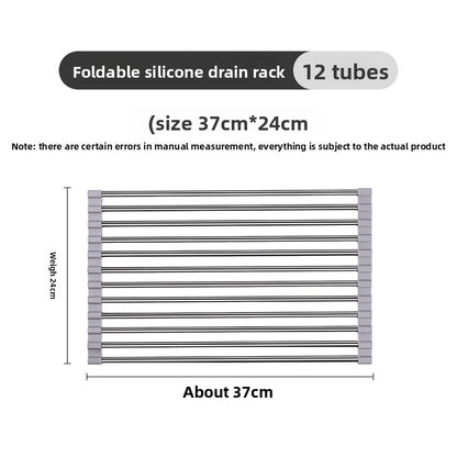 Foldable Silicone Dish Drain Rack