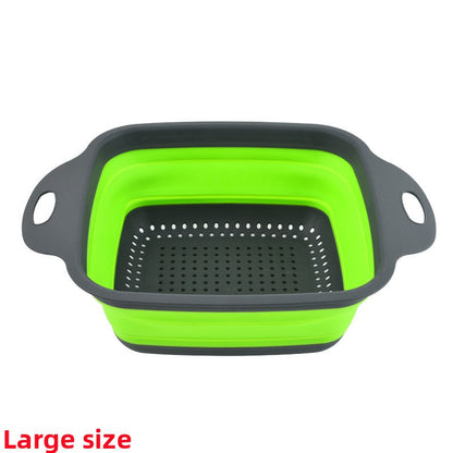 Foldable Silicone Kitchen Sink Draining Basket