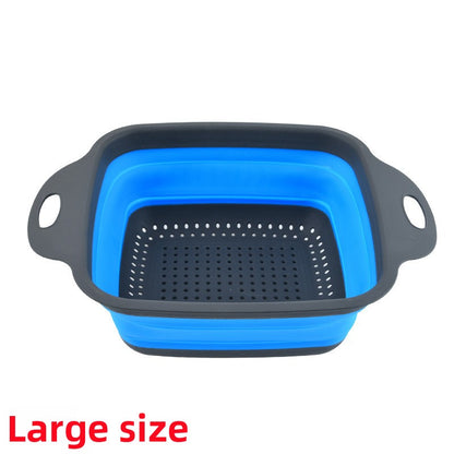 Foldable Silicone Kitchen Sink Draining Basket