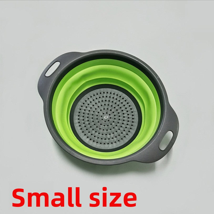 Foldable Silicone Kitchen Sink Draining Basket