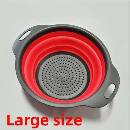 Foldable Silicone Kitchen Sink Draining Basket