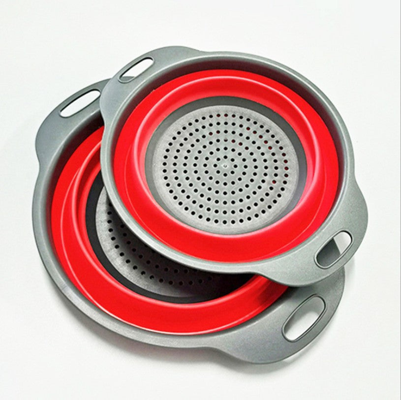 Foldable Silicone Kitchen Sink Draining Basket