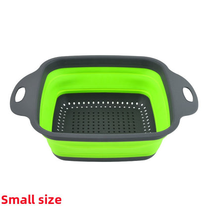 Foldable Silicone Kitchen Sink Draining Basket