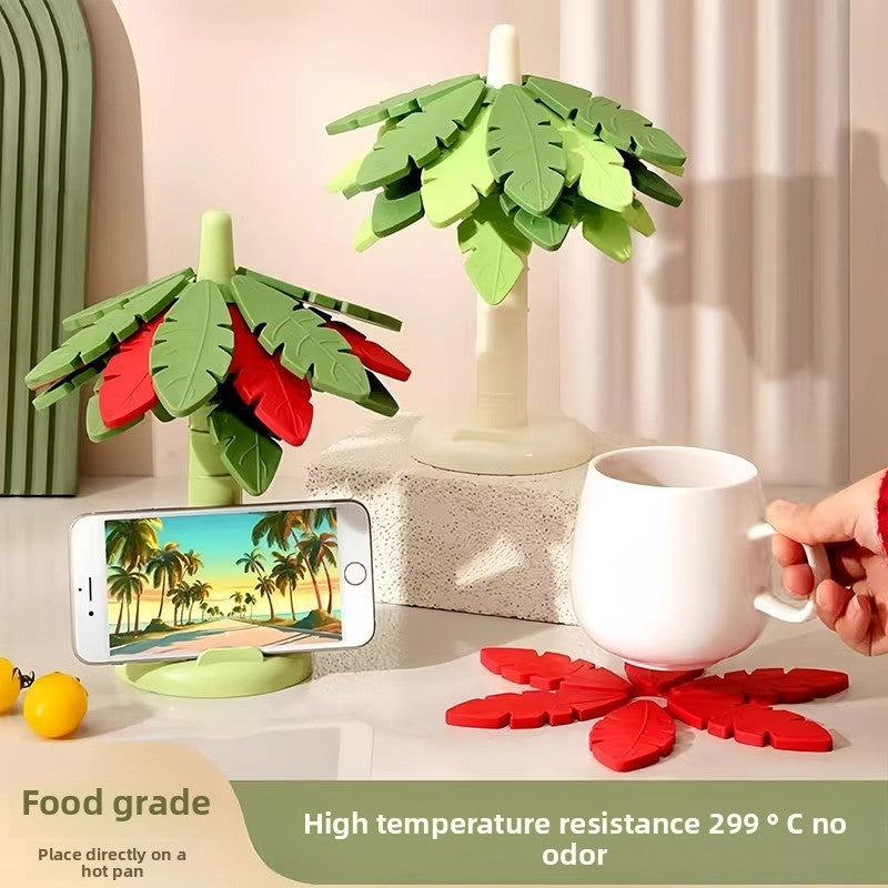 Foldable Silicone Tree Heat Insulation Mat