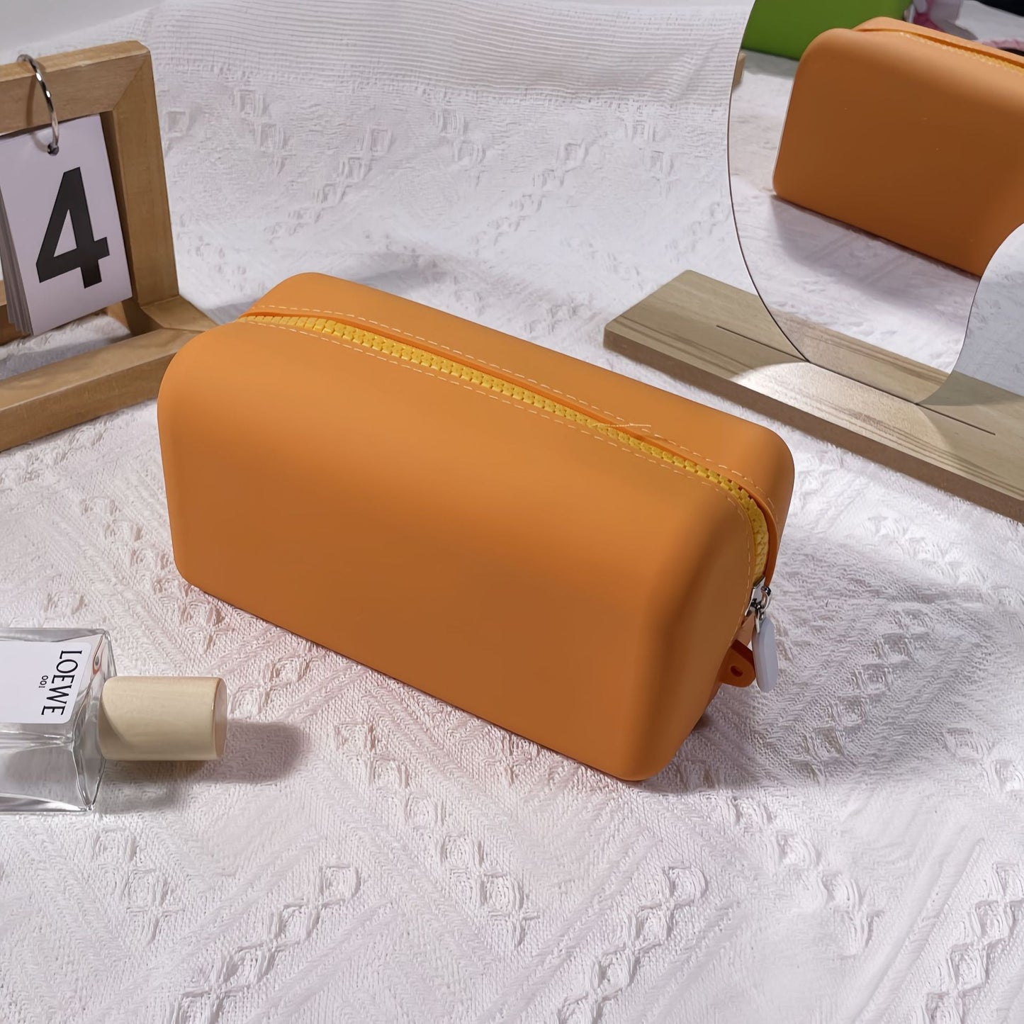 Foldable Silicone Waterproof Cosmetic Storage Bag