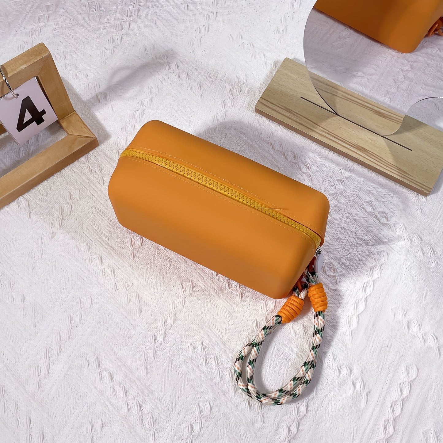 Foldable Silicone Waterproof Cosmetic Storage Bag