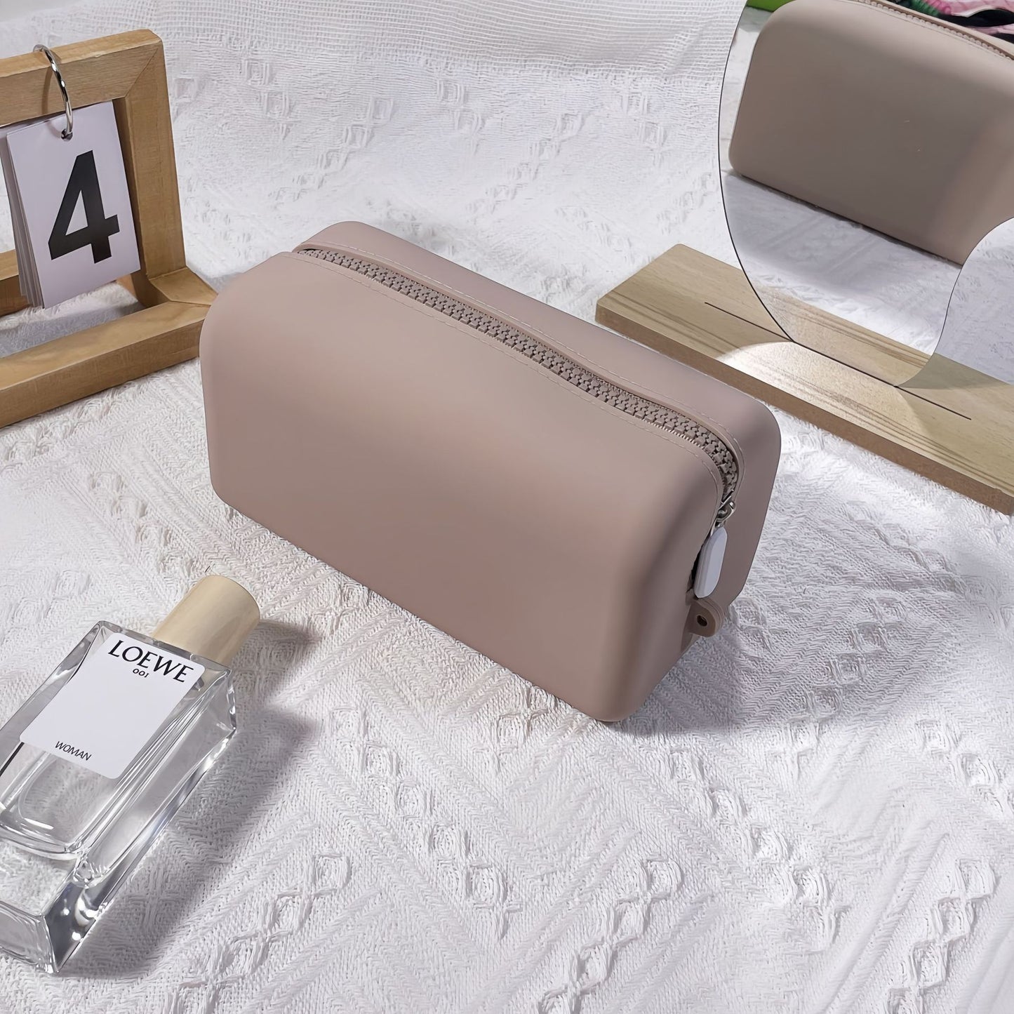 Foldable Silicone Waterproof Cosmetic Storage Bag