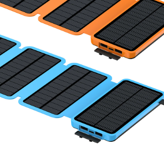 Foldable solar charging device