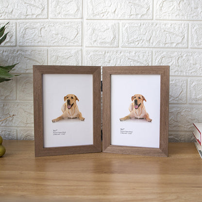 Foldable Solid Wood Photo Frame