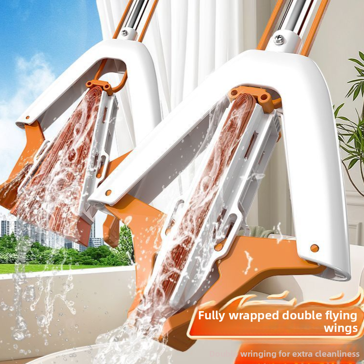 Foldable Sponge Mop with Stainless Steel Rod